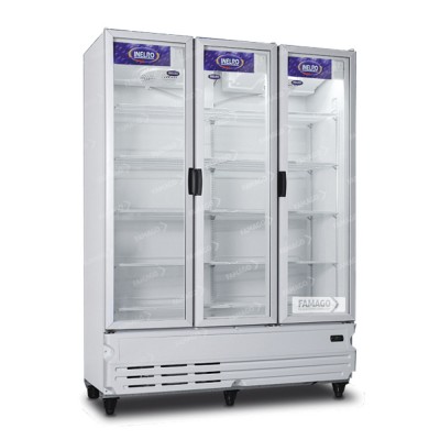 Exhibidora vertical 3 puertas - 1200 litros