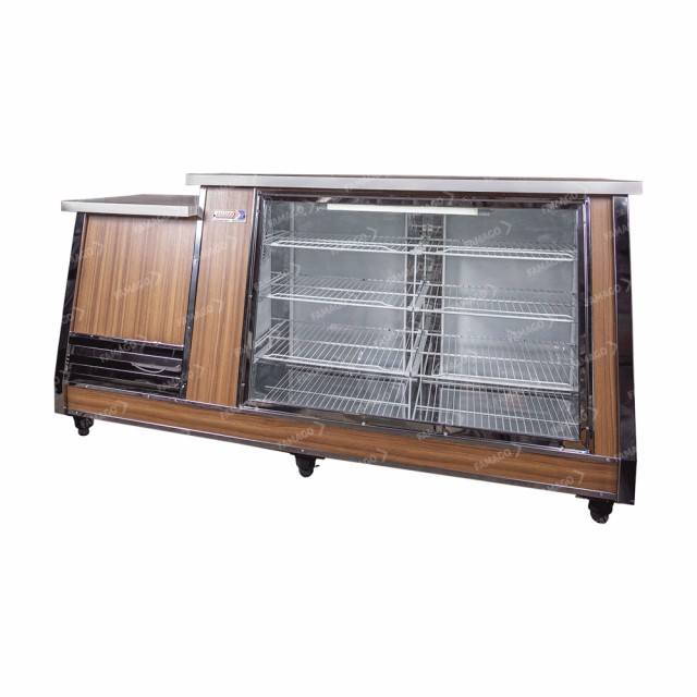 Exhibidora mostrador Famago  - 2 metros  - Equipad