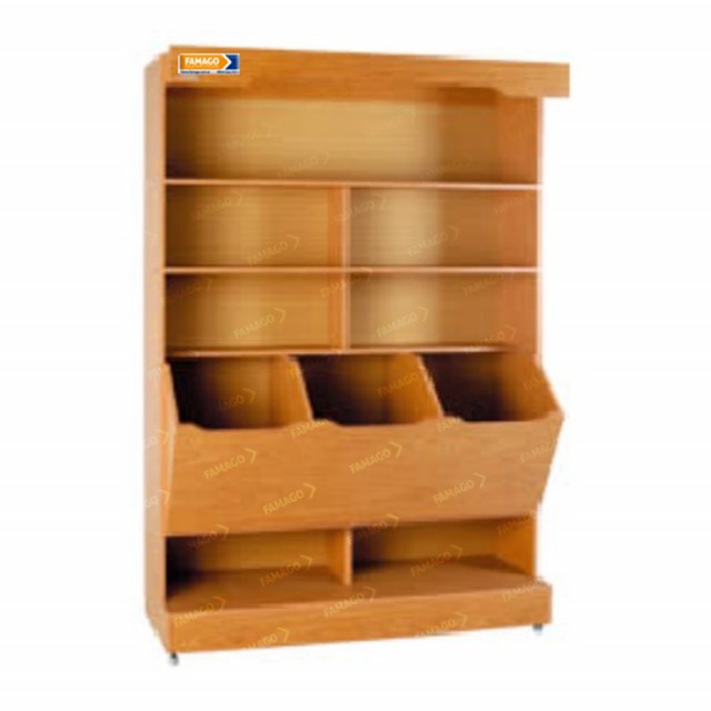 Exhibidor vertical panero - 1.5 metros - Roble