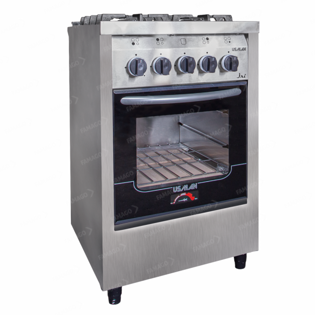 Cocina 4 hornallas Puerta de vidrio