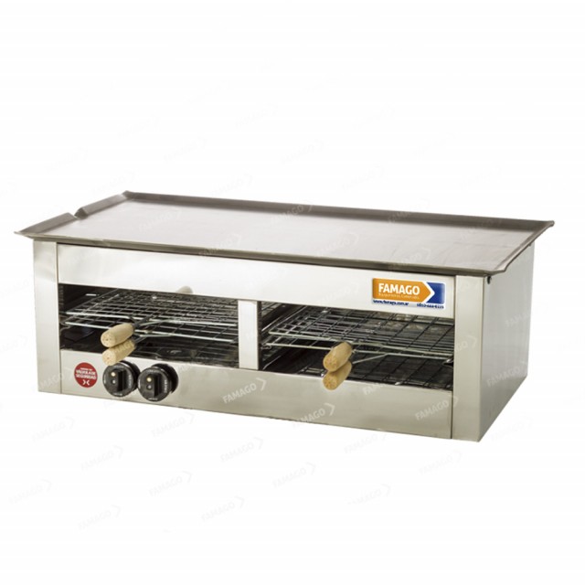 Carlitero doble con plancha - Gas envasado