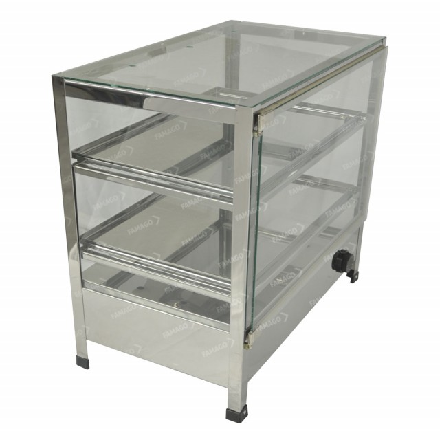 Exhibidor mantenedor de calor