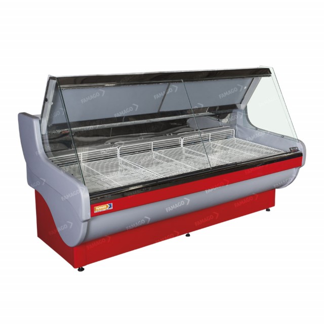 Batea vidrio recto con puertas - 1.5 metros - Equipada